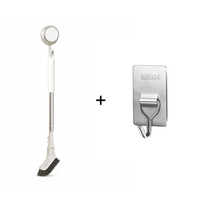 Brosse de nettoyage de sol multifonctionnelle à manche long extensible