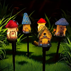 Lumira Gartenhäuschen | Solar Pilzhaus Lichterkette