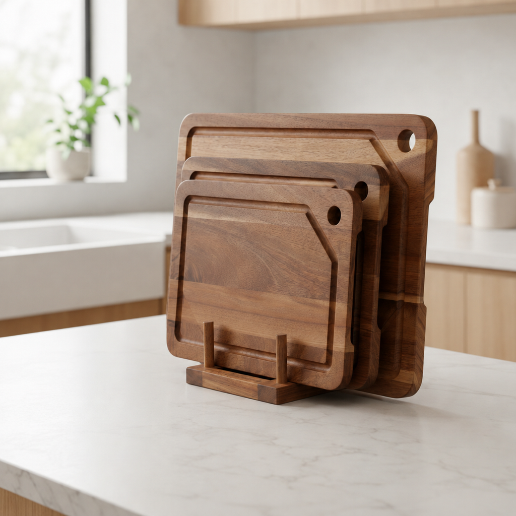 ForestBoard | Schneidebrett Holz Set aus Akazienholz