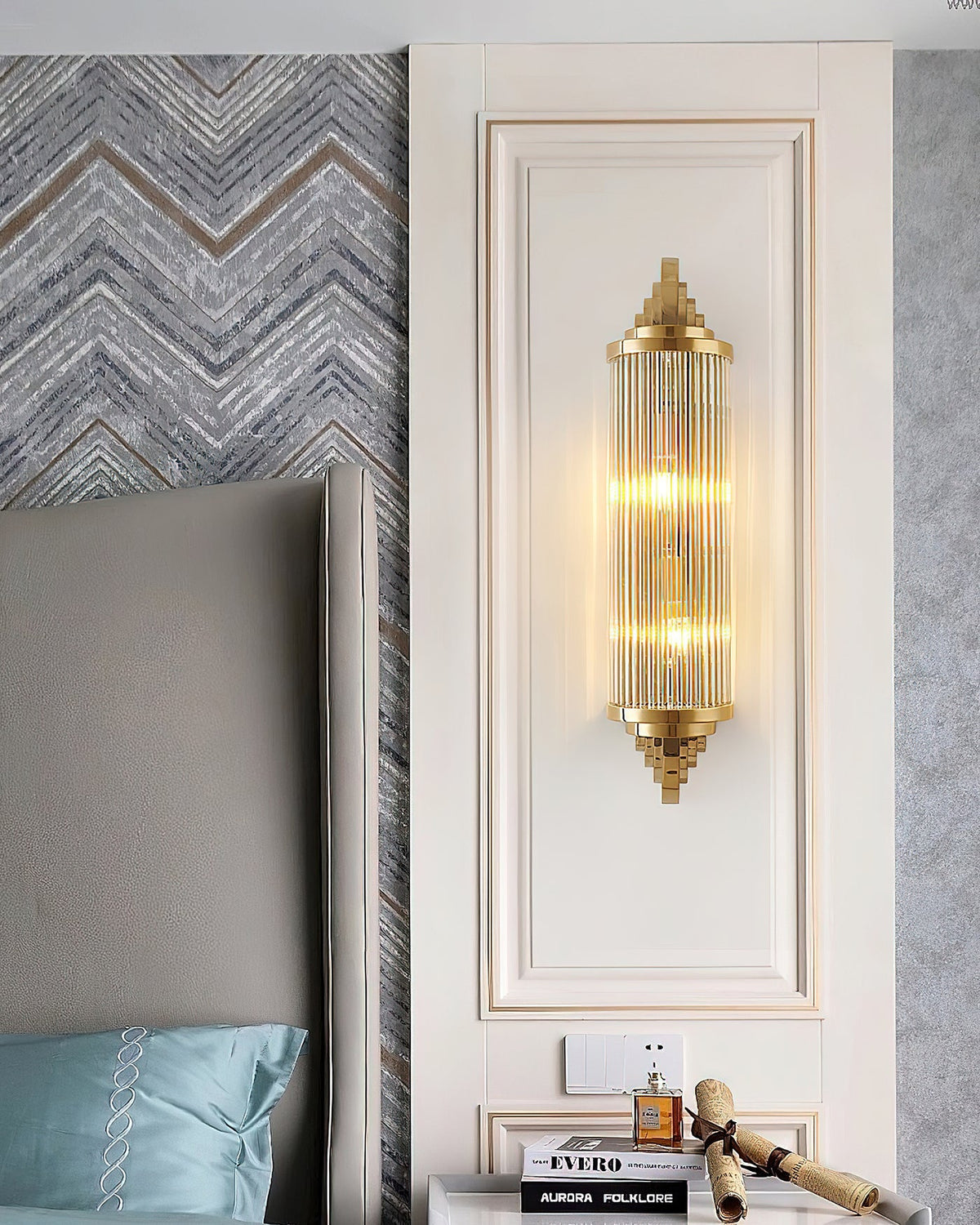 Gatsby Wandlampe | Art-Deco-Eleganz in Gold