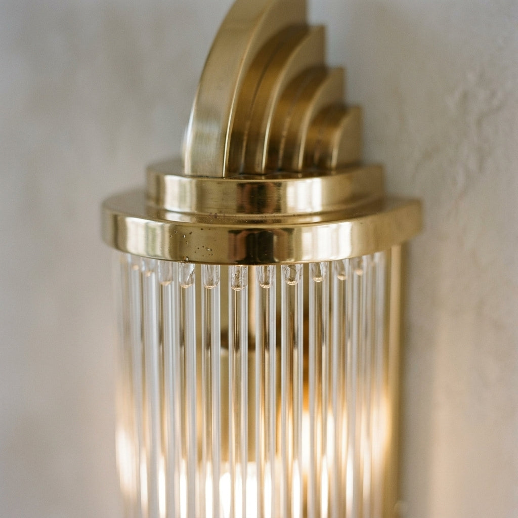 Gatsby Wandlampe | Art-Deco-Eleganz in Gold