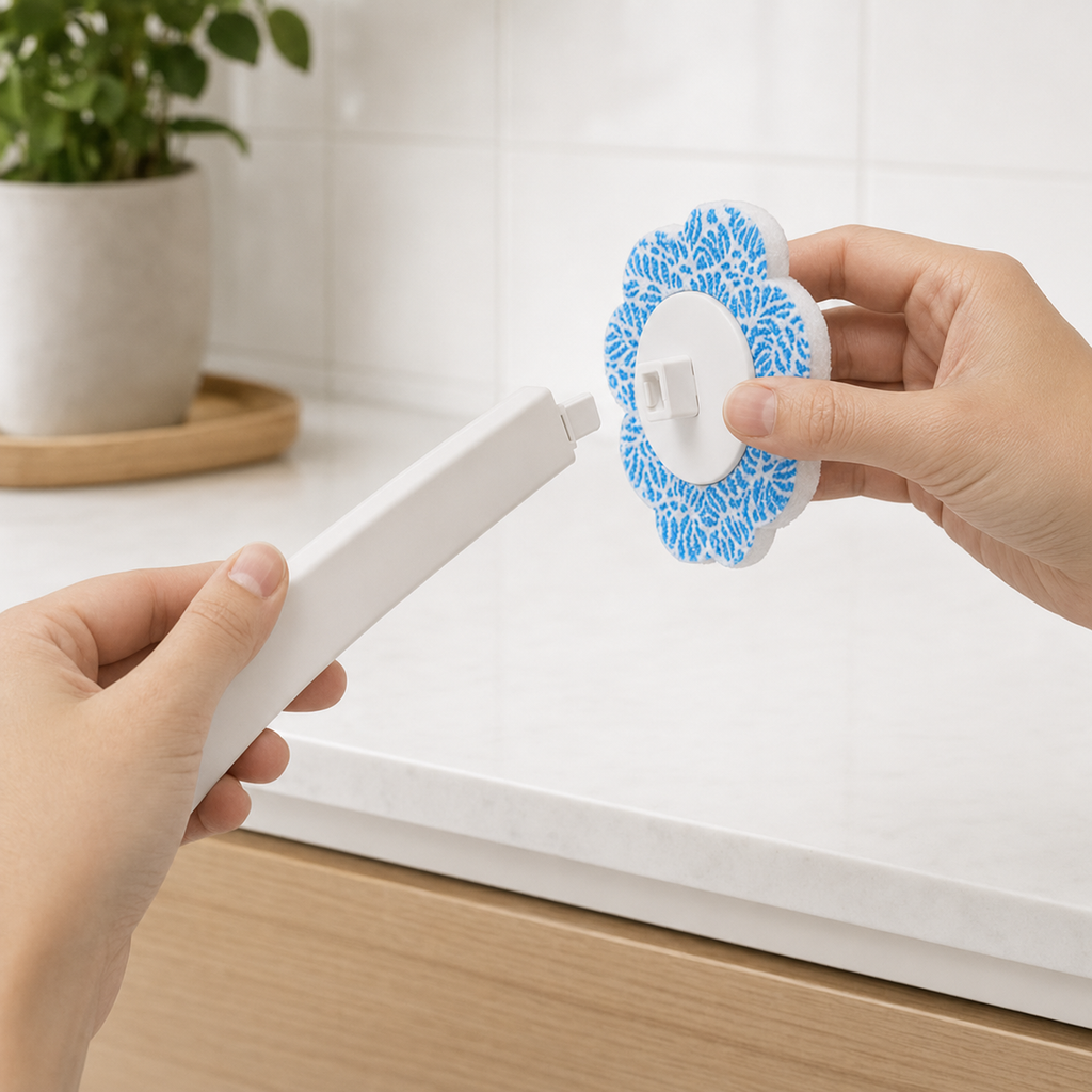 FreshClean Pro™ | Einweg-Toilettenbürste mit 18 Ersatzköpfen