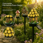Lumira Gartenhäuschen | Solar Pilzhaus Lichterkette