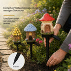 Lumira Gartenhäuschen | Solar Pilzhaus Lichterkette