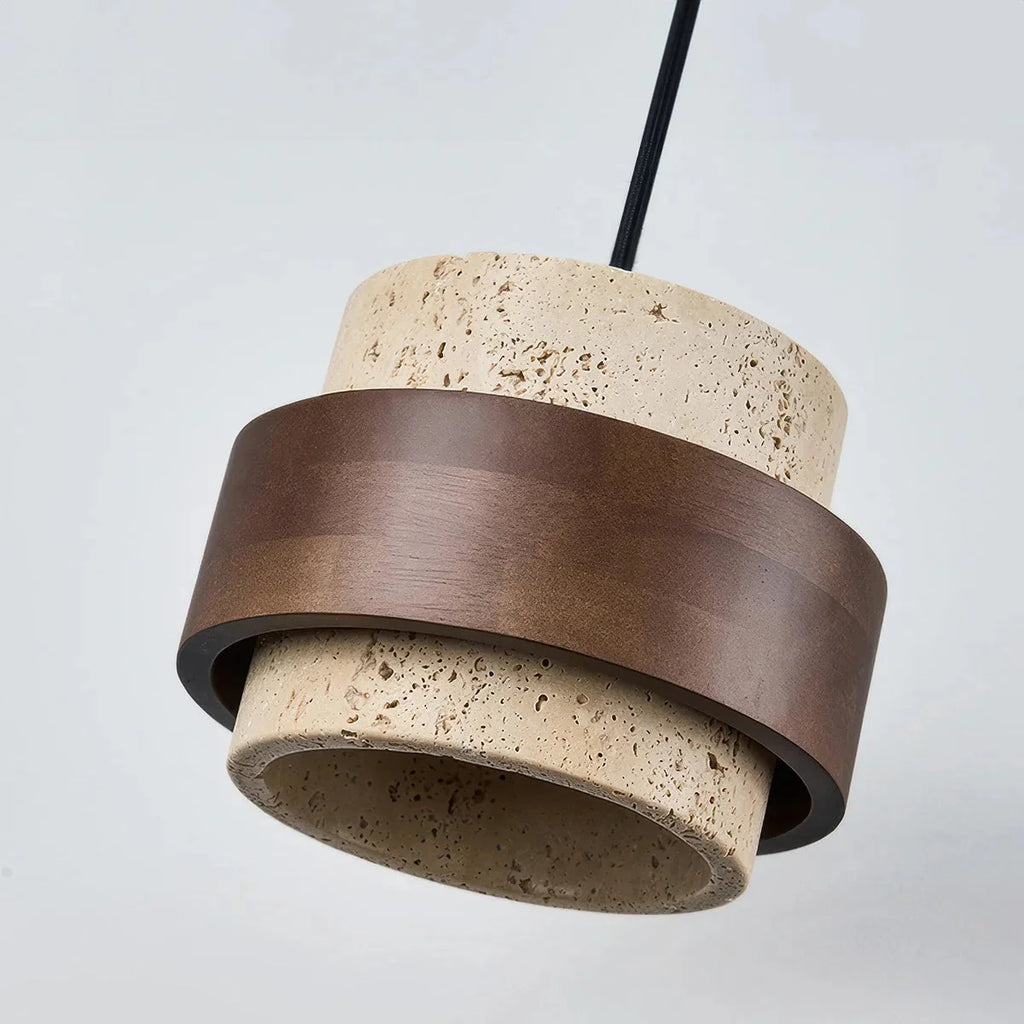 TravertinLux | Pendelleuchte Holz