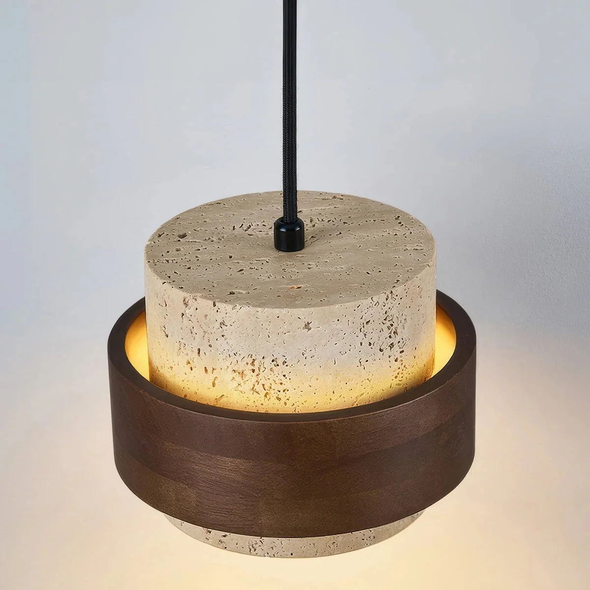 TravertinLux | Pendelleuchte Holz